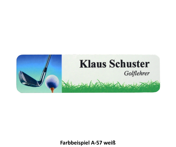 Namensschilder Alu