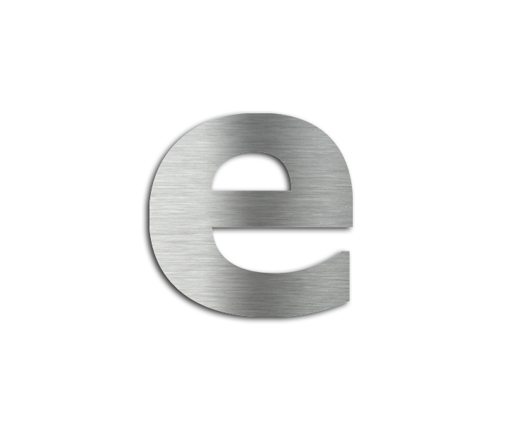 Edelstahl-Hausnummer
