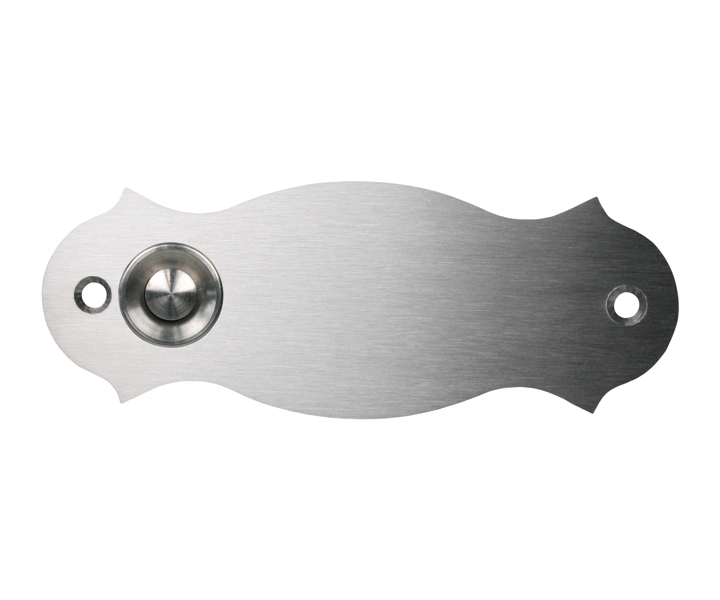 Stainless steel Door Plate 120x45mm