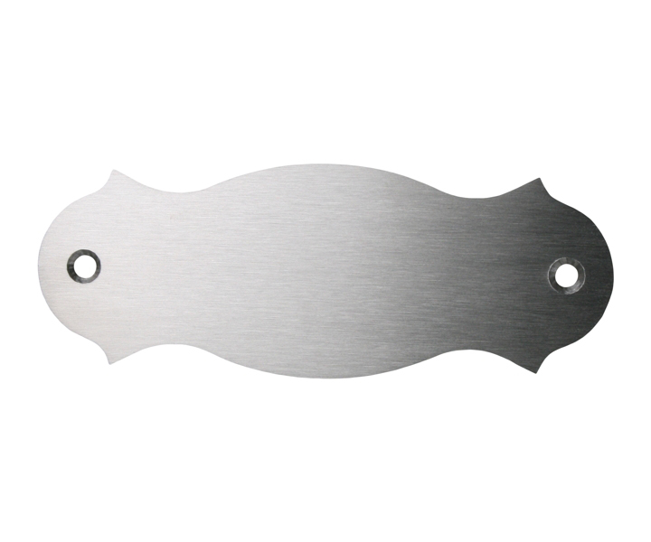Edelstahl-Türschild 120x45mm Edelstahl-Türschild 120x45mm